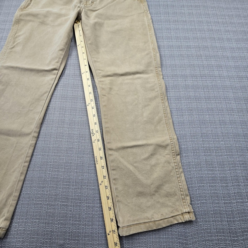 Wrangler Jeans Mens 34x27 Beige Slim Straight Stretch Denim 1088MWZTN Pants - Picture 2 of 13